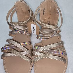 Elegant Glitter Strappy Sandals